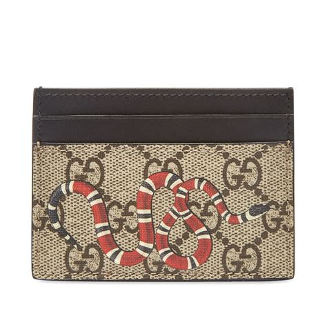 gucci cardholder snake|gucci snake credit card holder.